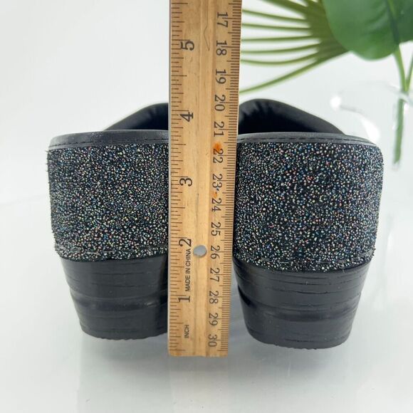 Sanita Pro Womens Clog Size 36 5 Textured Black Leather Work Nursing Shoe - Picture 7 of 14